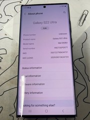 Samsung Galaxy S22 Ultra 5G 256GB 6.8” W/S Pen 8KCamera AT& T Carrier,Burgundy
