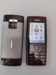 Nokia X2-00 Cell Phone Black Red (Unlocked) Classic Button Mobile Phone
