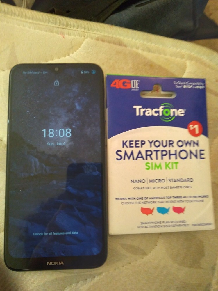 Nokia 2.3 TA-1214 – 32GB – Charcoal With TracFone SIM Kit