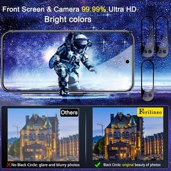 4in1 for Google Pixel 9 pro Tempered Glass 3 Screen Protector + 3 Camera Lens