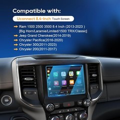 For 2020 2021 8.4 in Screen Protector Film Ram 1500 2500 3500 Uconnect Big Car