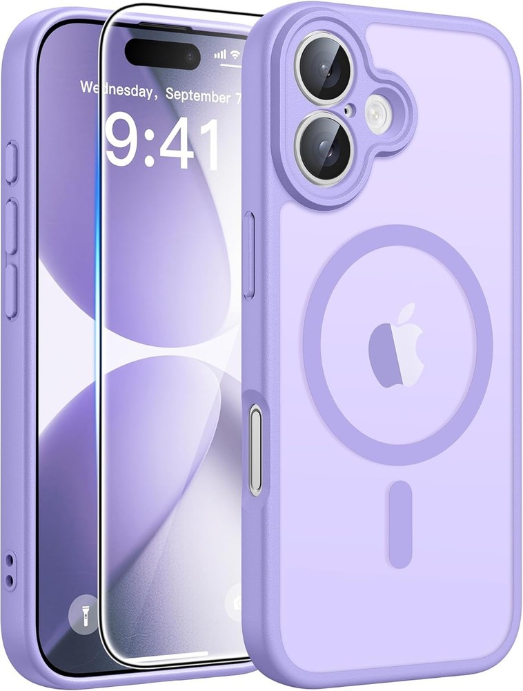 Light Purple iPhone 17 Case – Translucent Matte Design, Full Camera Protection
