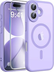 Light Purple iPhone 17 Case – Translucent Matte Design, Full Camera Protection