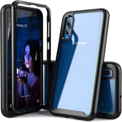 For Samsung Galaxy A50/A30S/A50S Case Shockproof Protection & Black Bumper