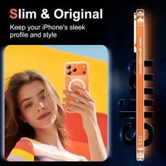 Magnetic for Iphone 17 Pro Max Case [Compatible with Magsafe] Translucent Matte