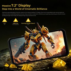7.2″ 5G OUKITEL WP60 Rugged Phone Android 15 Waterproof Mobile 48+512GB Dual SIM