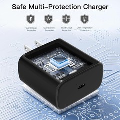 2 Pack 25W USB-C Fast Charger Adapter for Samsung Galaxy S25/S24 3FT
