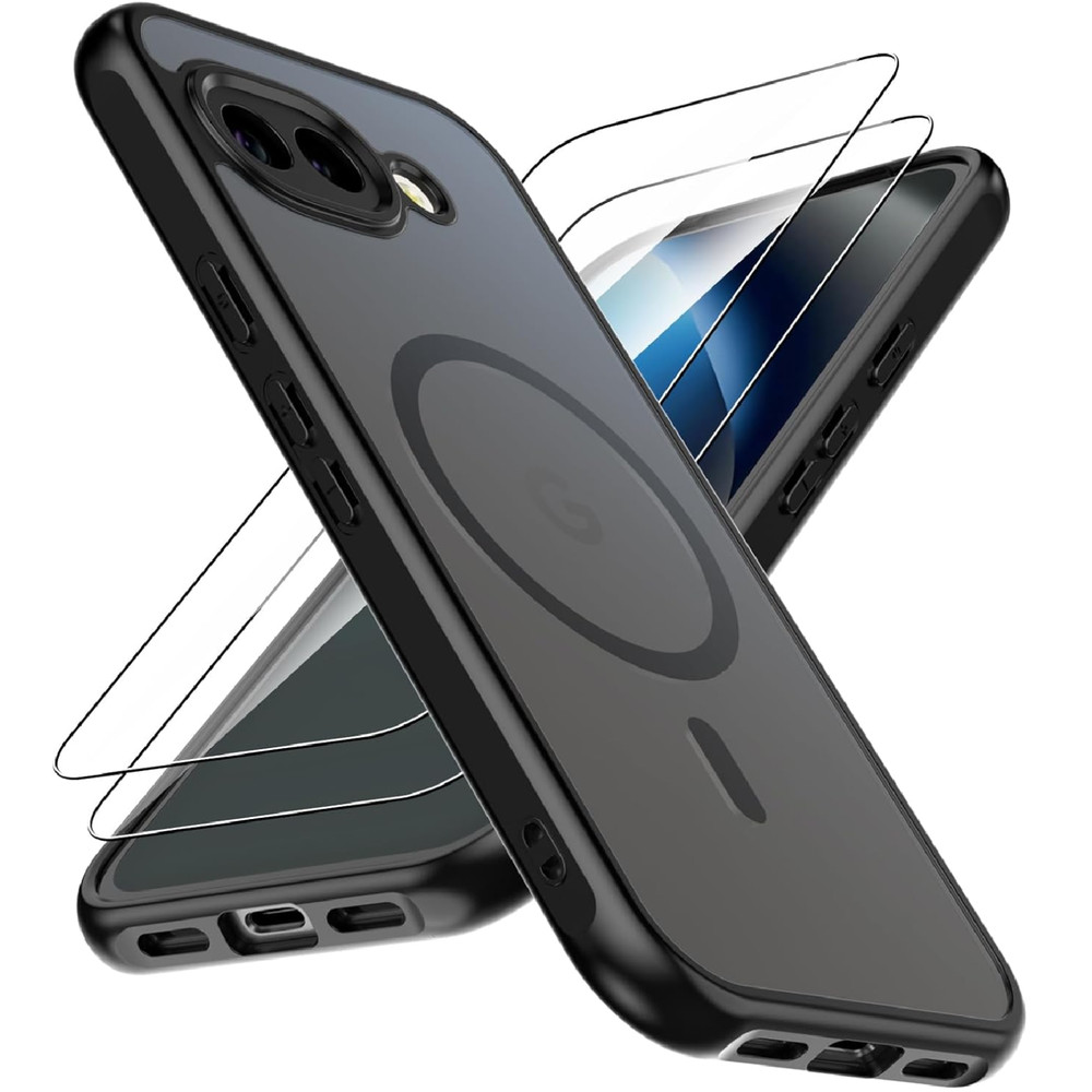 Magnetic for Google Pixel 10a Case with 2 Pack Tempered Glass Screen Protector,[
