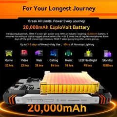 OSCAL TANK 5G AI Rugged Phone Android 15 Outdoors IP68 Dual Screen Mobile Global