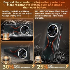 OUKITEL WP55S Rugged Phone 24GB+256GB 11000mAh 64MP Android 15 NFC 4G 6.68″ FHD+