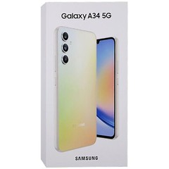 Samsung Galaxy A34 5G Awesome Silver 128GB + 8GB Dual-Sim Unlocked GSM NEW