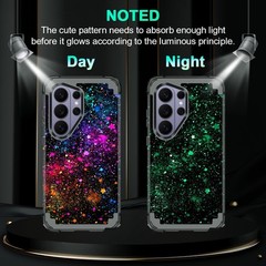 Galaxy S26 Ultra Case, Glow in The Dark Three Layer Heavy Duty Shockproof Protec