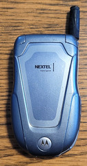 Motorola Blend ic402 – Gray ( Sprint/Nextel ) Very Rare Hybrid iDEN Phone w/ SIM