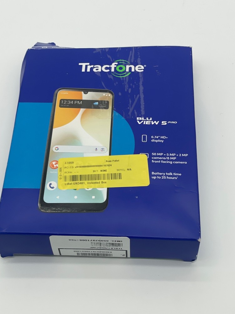 Blu View 5 Pro TracFone Black