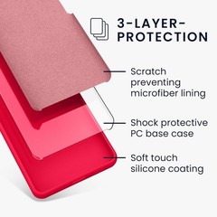 Google Pixel 10a Case – TPU Silicone Phone Cover with Soft Finish – Neon Pink