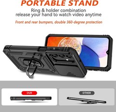 Case for Galaxy A17 5G, Samsung A 17 Case with 2X Screen Protectors & Camera Cov