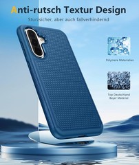 Galaxy A36-5G Phone Case – Military Grade Drop Protection, 14ft Drop Tested, Blu