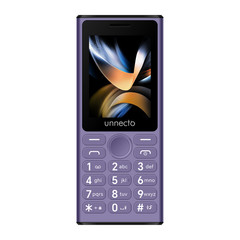 Unnecto Bolt F1 | 4G/LTE | Unlocked | Bluetooth | 2.4″ Screen | Purple