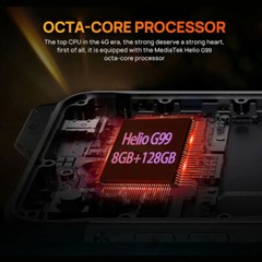 Global 4G LTE Android 13 Rugged Smartphone NFC Mobile Waterproof 128G UNIWA W999