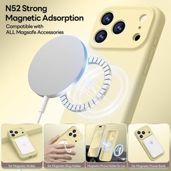 Designed for iPhone 17 Pro Max Case, Premium Silicone Shockproof Protective Case