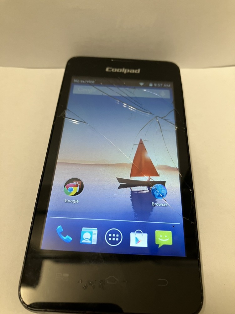 Coolpad 5560S – Black ( network:unknown-Android Smartphone-For Parts Only