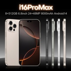 i16 Pro Max 7.3″ Android 14 Smartphone Unlocked 8000mAh 50MP+108MP NFC Dual SIM