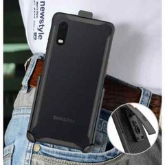 For Samsung Galaxy Xcover Pro Case with Belt Clip with Stand Shockproof Black
