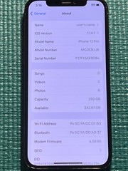 Apple iPhone 12 Pro – 256GB – Graphite (Unlocked) (CDMA + GSM) A2341