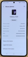TESTED USED GSM UNLOCKED SAMSUNG GALAXY S23, SM-S911U 128GB ANDROID SMARTPHONE