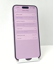 Apple iPhone 15 Plus A2847 128GB Pink Unlocked phone 100% battery health