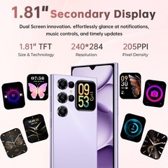 OUKITEL C62 Cell Phone 6.88″ Dual Screen 16GB+128GB 5150mAh Android 15 T-Mobile