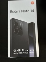 NEW Redmi Note 14 Factory Unlocked Dual SIM Cell Phone 256GB +8GB RAM LTE OB/ BK