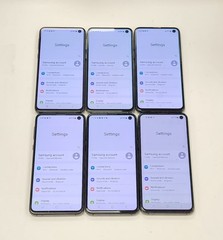 for trade-in Lot of 6 Used Samsung Galaxy S10e SM-G970U 128GB Black Unlocked