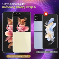 Samsung Galaxy Z Flip 5 Screen Protector Flexible Film, Tempered Glass 4 in 1