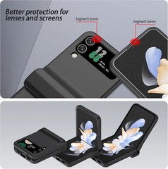 Samsung Z Flip 3 & Z Flip 4 Universal Case with Hinge Protection, Black