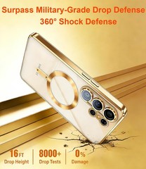 Ultra Slim Shockproof Hard PC Back Cover, Purple Metallic Case for Galaxy S26 Ul