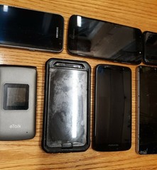 Lot of 10 pcs Assorted Smart Phone Cell Phones Tablets Samsung Parts/Repair
