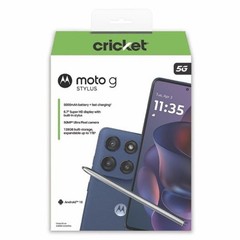 Cricket Wireless Motorola Moto G Stylus 2025 128GB Prepaid Phone, Locked to 🦗🆕