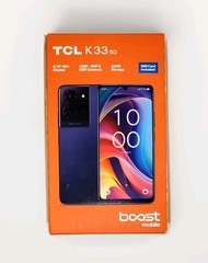 @ Boost Mobile TCL K33 5G, 64GB, Black Prepaid Smart Phone, Locked To Boost 🆕
