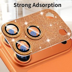 9H Tempered Glass Camera Lens Protector for iPhone 17 Pro Max, Orange