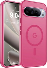 Magnetic Matte Case for Google Pixel 10/10 Pro 6.3-Inch Slim Translucent Hot Pin