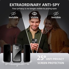 iPhone 14 Case, Built-in Privacy Screen Protector, Shockproof Full Body Case 6.1