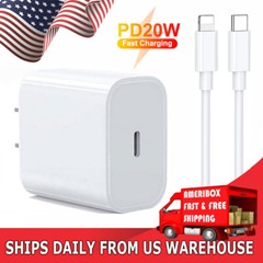20W Fast Usb Adapter Wall Charger 3FT Cable For Apple iPhone 13 14 XPro Max Plus