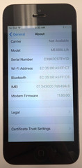 Apple iPhone 5| 4″| 640 x 1136px| A6| iOS 10.3.4| Black/Slate| White/Silver