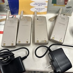 Lot Of 4 Samsung SGH-N105 GSM Cell Phone Rare Voice Stream Vintage Collectable