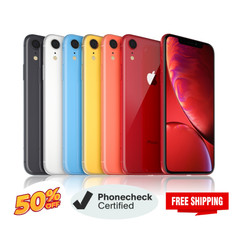 Apple iPhone XR 64GB Unlocked Verizon At&t T-Mobile iOS LTE GSM
