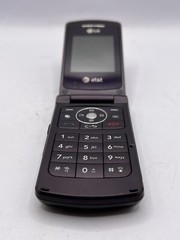 Vtg LG Model CU515 Black AT&T Wireless Flip Cell Phone Untested GC Plum Color