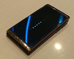 Fujitsu Docomo F-11C Blue Phone Mobile Communication Confirmed Japanese Flip pho