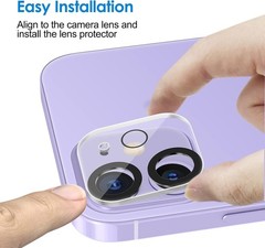 6.1-Inch & 5.4-Inch Camera Lens Protector, 9H Tempered Glass, 3-Pack