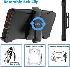 Rugged Case for Moto Edge 2025, Motorola Edge 2025 Case with Belt Clip Holster